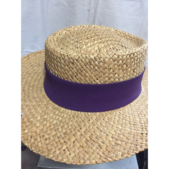 Vtg 1988 Amherst College Fiftieth Reunion Straw Boaters Panama Hat Made In Mex - Picture 4 of 6